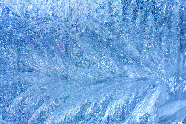 background Frosty pattern on glass - Photo, Image