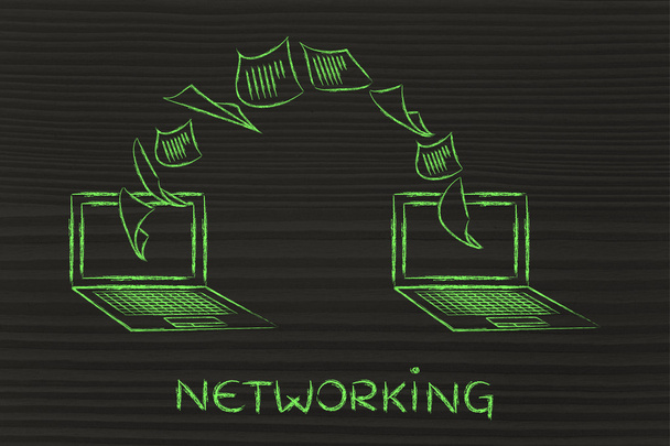 concept of internet networking - Foto, afbeelding