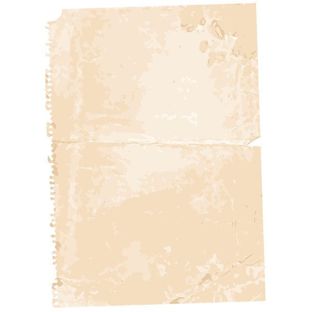Torn Old Paper Page Background - Vector, Image