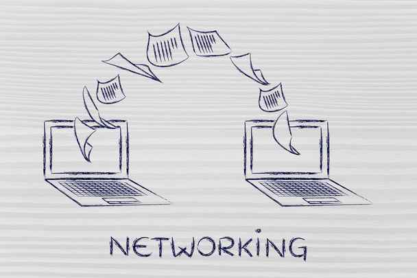 concept of internet networking - Foto, afbeelding