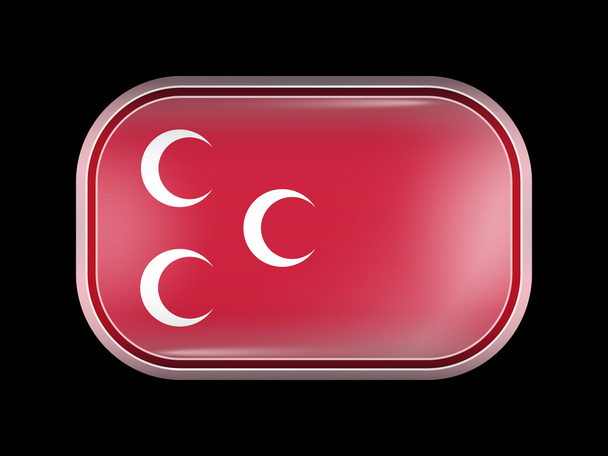 Bandeira da Variante do Império Otomano. Forma retangular com milho redondo
 - Vetor, Imagem