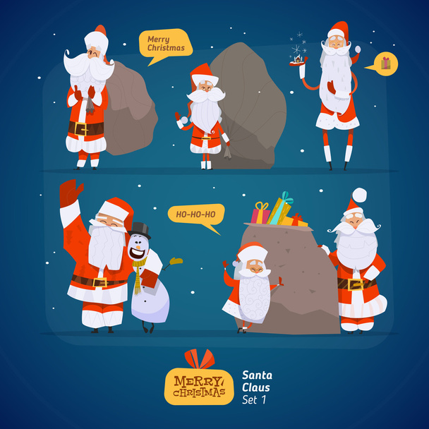 Set de Santa Claus
 - Vector, Imagen