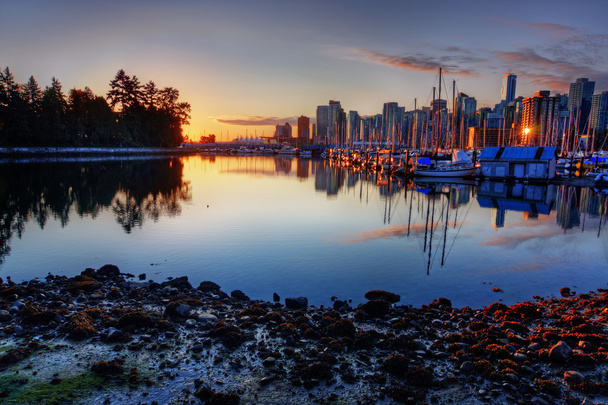 Vancouver panorama z moře - Fotografie, Obrázek