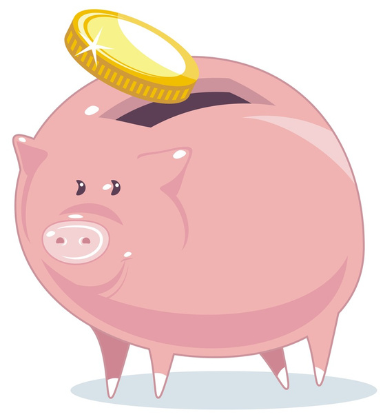 Piggy Bank - Vector, Image