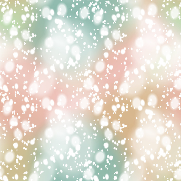 Colorful blurred background with snow overlay, seamless - Vektor, kép