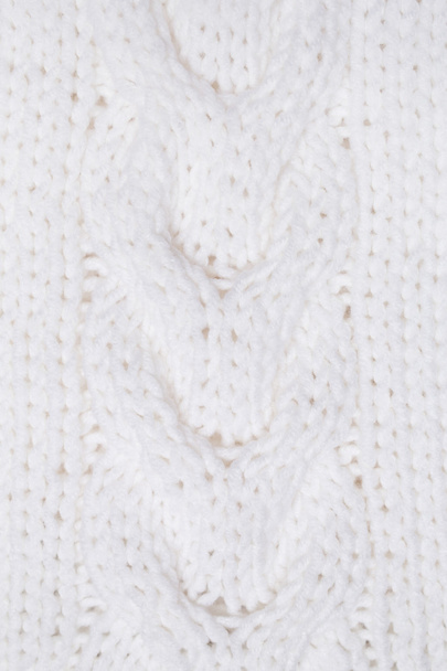 White knitted fabric - 写真・画像