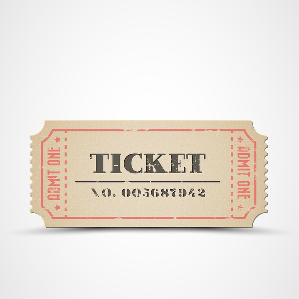 Векторный винтажный билет
 - Вектор,изображение