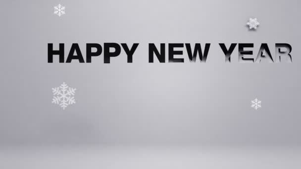'Feliz año nuevo' hecho de obras de papel (incluido alfa
) - Metraje, vídeo