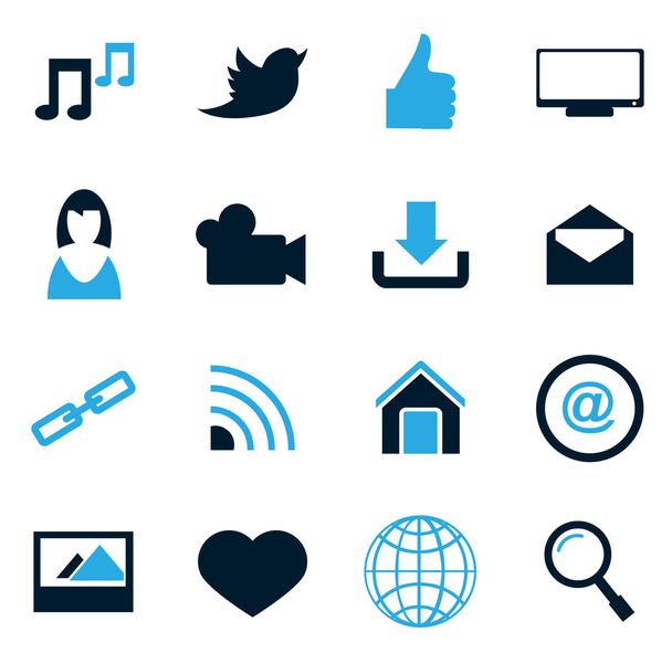iconos de redes sociales - Vector, imagen