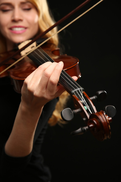 Musician plays violin  - Photo, Image