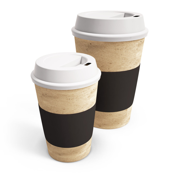 Cardboard coffee cups - 写真・画像