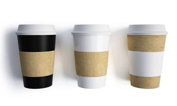 Mockup cups of coffee - 写真・画像