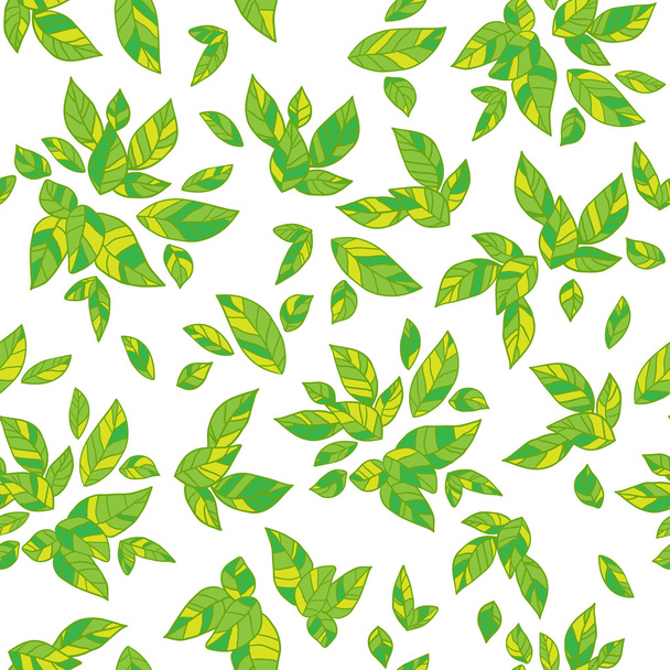 Decorative leaves background - Vector, Image