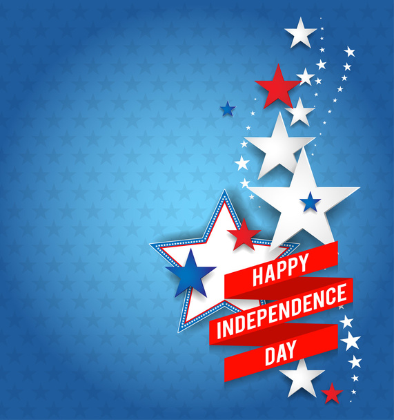 Patriotic background with stars - Vector, Image