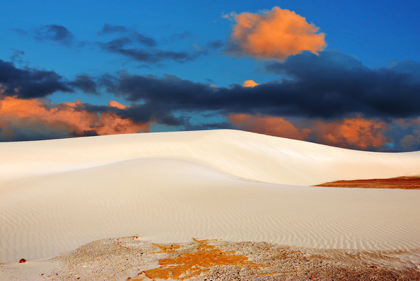 Sunset in a sand dunes, Socotra  - Zdjęcie, obraz