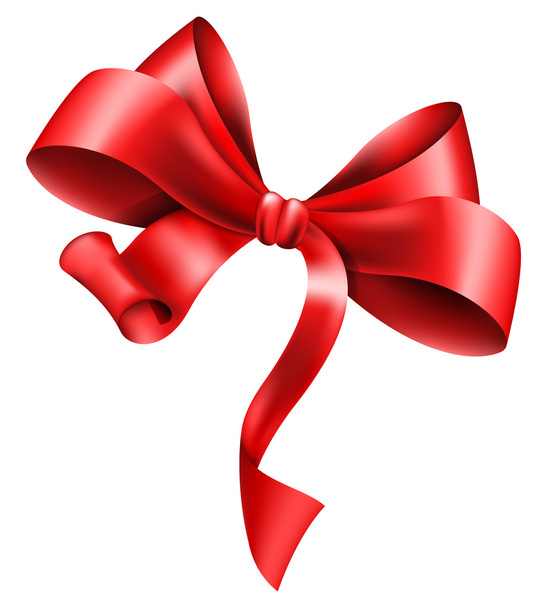 Big red bow - Vector, Image
