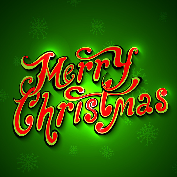Merry Christmas lettering Vintage Background  With Typography. VEctor EPS - Vector, Image