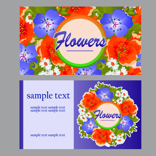 Deux cartes colorées pour vos besoins professionnels
 - Vecteur, image