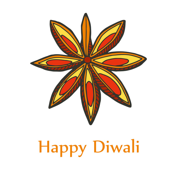 Happy diwali card  - Vector, Image
