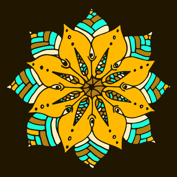 Flower mandala in vector - Vektor, Bild