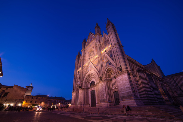 Orvieto katedrále v noci - Fotografie, Obrázek