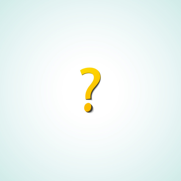 Question mark web icon - Vector, Image
