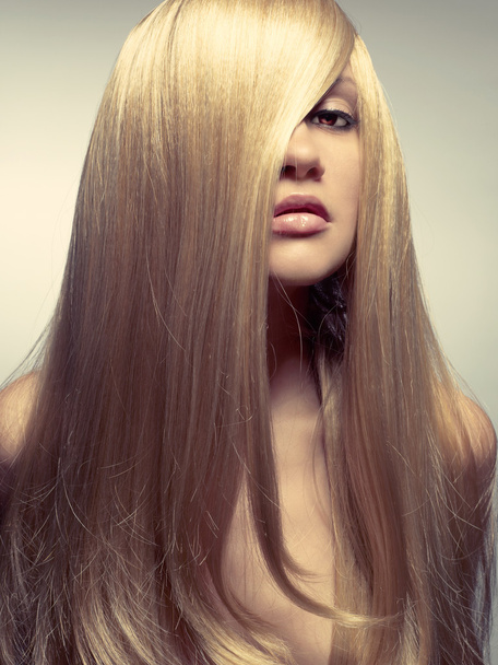 Beautiful woman with magnificent hair - Fotó, kép