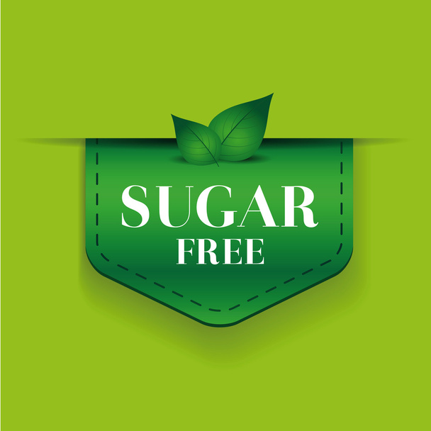 Suiker gratis lint vector groen - Vector, afbeelding