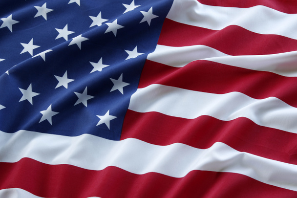 Potargane flaga Usa - Zdjęcie, obraz