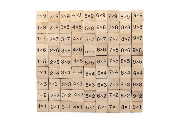 Matematikai képlet kocka elszigetelt fehér background - Fotó, kép