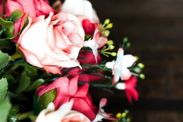 Μπουκέτο με τριαντάφυλλα closeup - Φωτογραφία, εικόνα