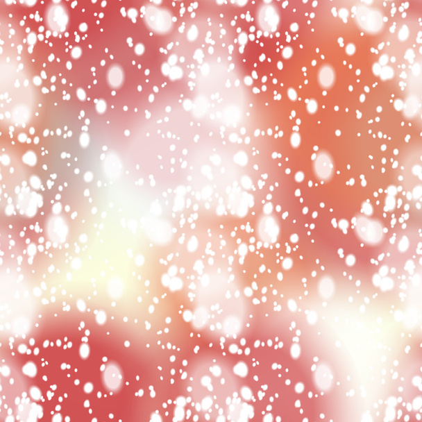 Fondo borroso colorido con superposición de nieve, sin costuras
 - Vector, imagen