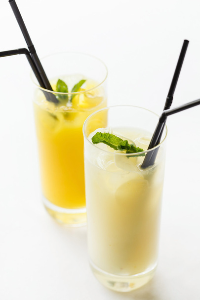 summer cocktails on white - Zdjęcie, obraz