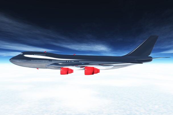 Avión de vuelo 3D render 03
 - Foto, Imagen