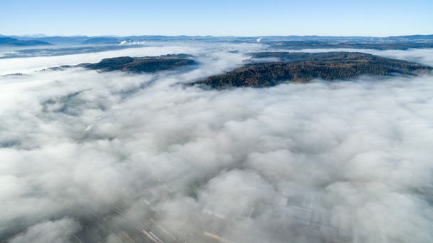 repülés során felhők - Fotó, kép
