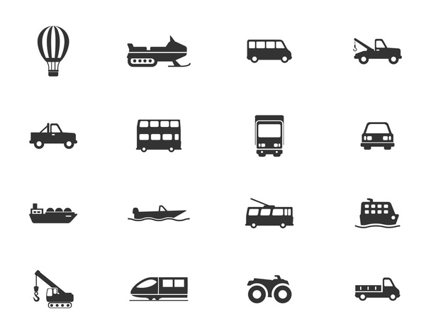 Transporte simplemente iconos
 - Vector, Imagen