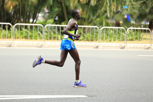 Marathon runners running on road - Foto, immagini