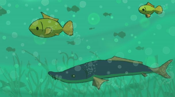 Illustrazione cartone animato pesce
 - Foto, immagini