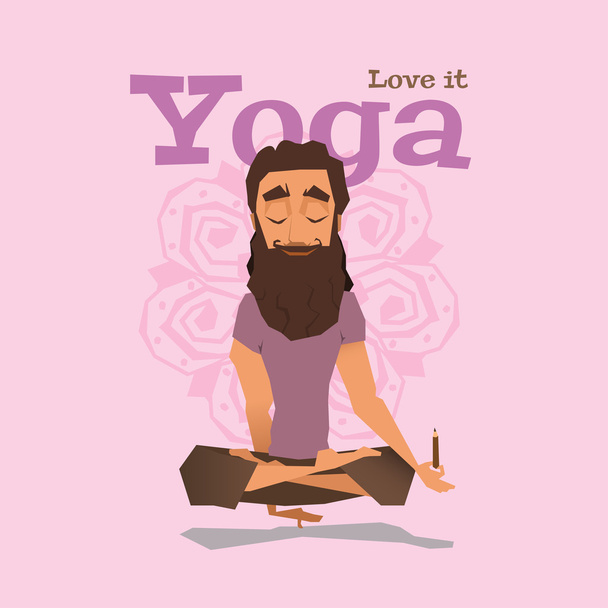 Yoga-Pose - Vektor, Bild
