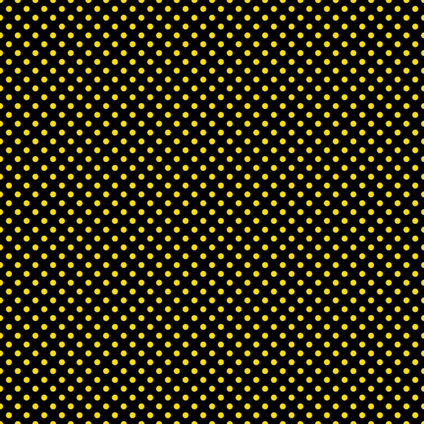 bezszwowe żółte kropki na czarny - Zdjęcie, obraz