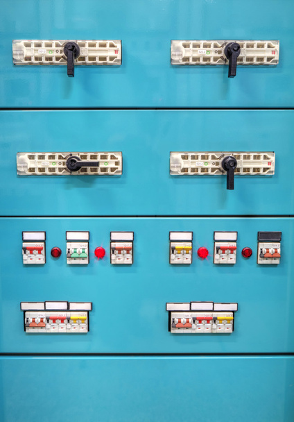 Panel de control de fuente de alimentación industrial
 - Foto, imagen