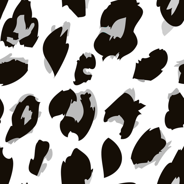 Leopard print pattern. Repeating seamless vector animal background - Vektor, Bild