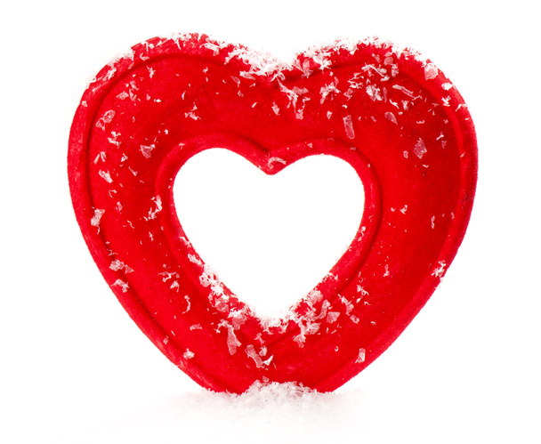 Keinotekoinen punainen sydän valkoisella taustalla
 - Valokuva, kuva