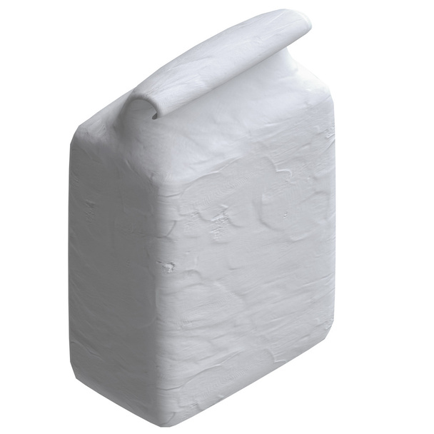 Blank paper bag in plasticine style - Zdjęcie, obraz