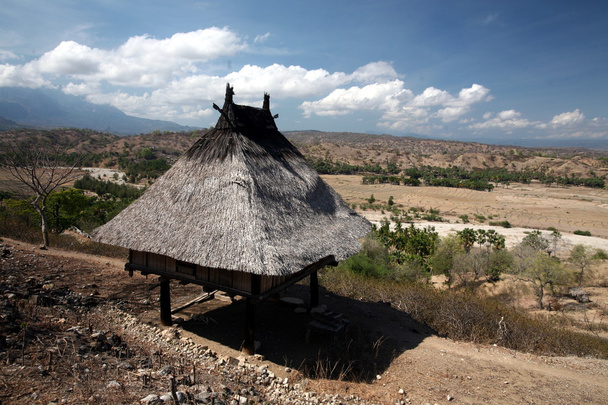 paisagem na aldeia de Lantam
 - Foto, Imagem