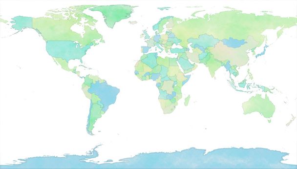 Birleşik Devletleri sınırları ile Dünya Haritası - Fotoğraf, Görsel