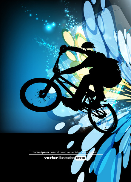 Вектор велосипедиста BMX
 - Вектор,изображение