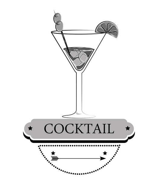 Cokctail night life - Vector, Image