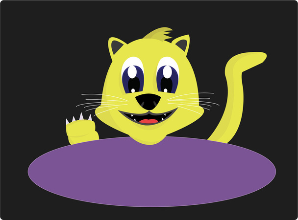 logotipo gato sorrindo
 - Vetor, Imagem