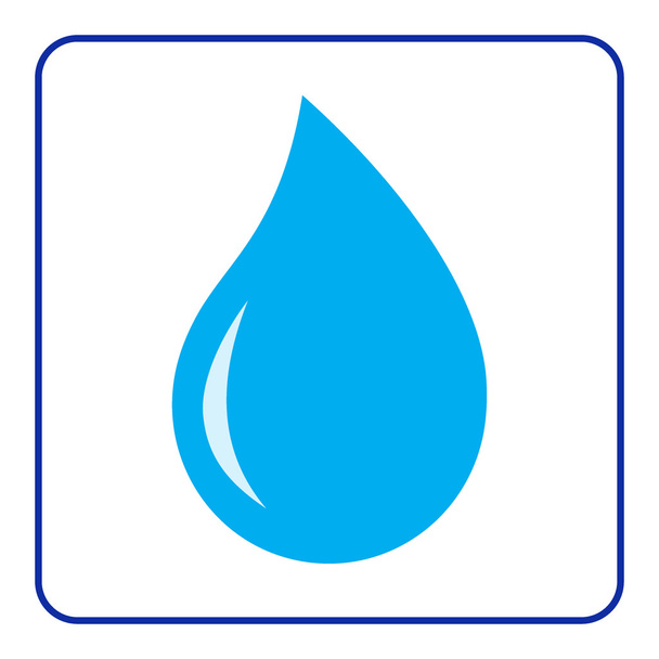 water drop icon - Wektor, obraz